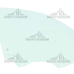 RH FRONT DOOR GLASS GREEN SK SERIES (2 HOLES)